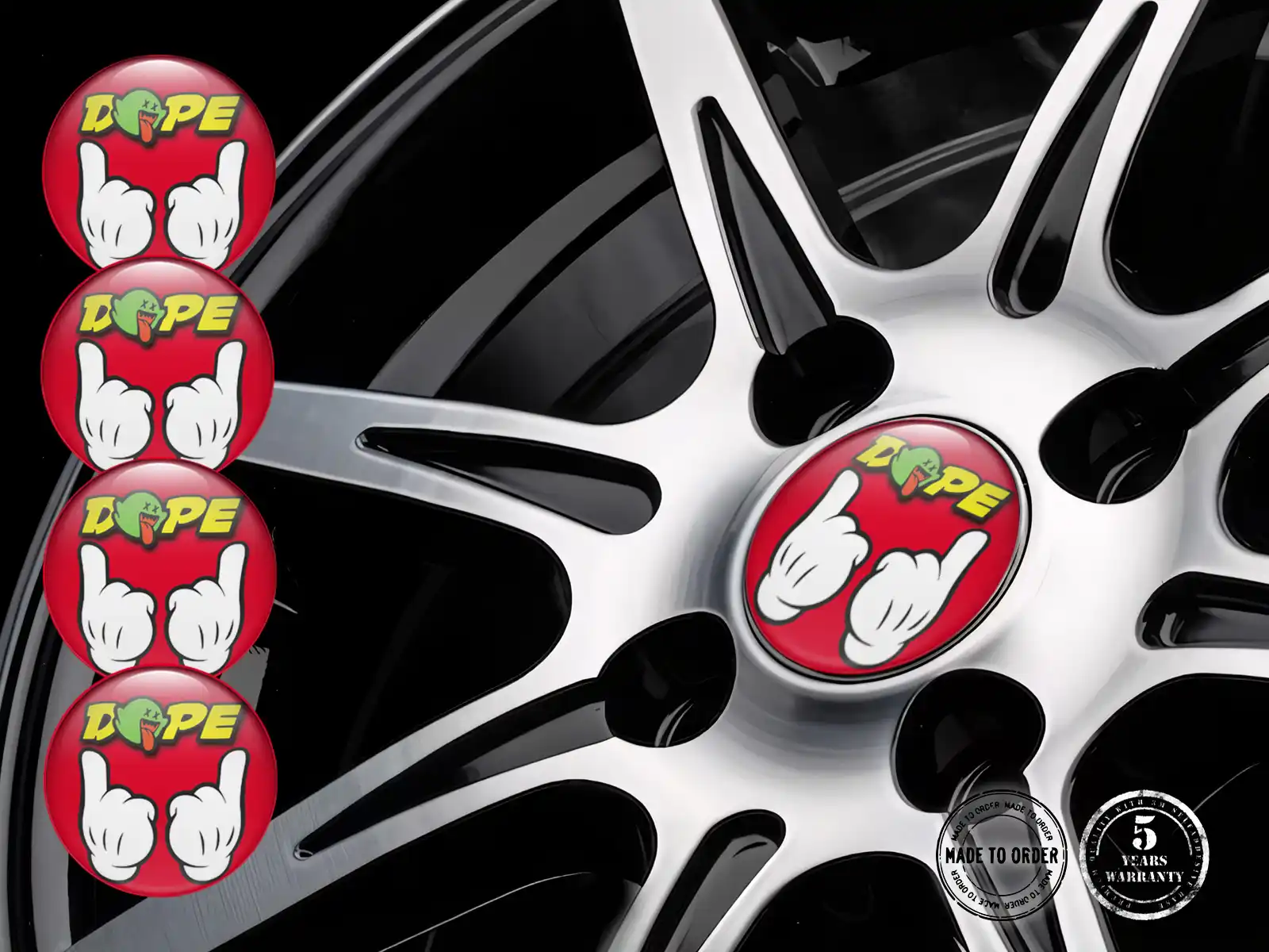 Wheel Stickers Custom Stellar Racing Surge
